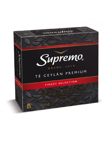 Té Supremo Premium Negro 10 x 100 cm....