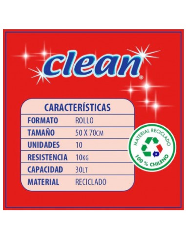 Bolsa Aseo Clean Clásica 50 x 70 cm....