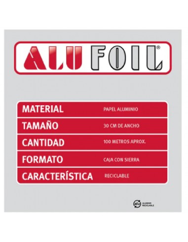 Alufoil Industrial 100 mts.