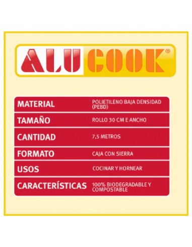 Alucook Papel Siliconado para Cocinar...