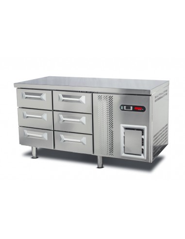 Mesón Refrigerado 6 Cajones 260 lts.