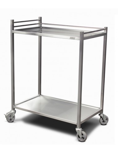 Carro Utilitario Acero Inox. 2 Niveles