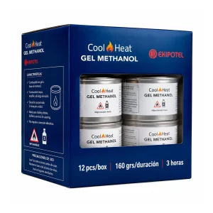 METHANOL GEL CAJA 12 UNIDADES