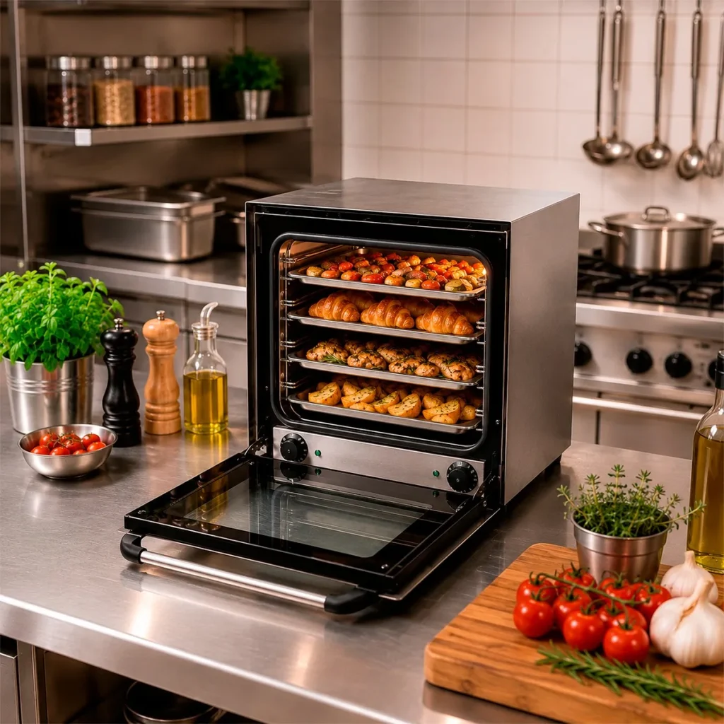 HORNO CONVECTOR 60x61x57 CM ACERO INOX 60 LT
